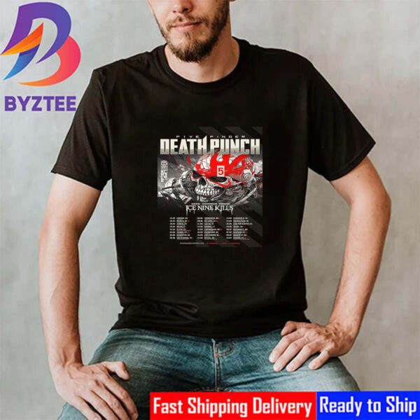 Five Finger Death Punch 5FDP Tour 2024 With Special Guest Ice Nine Kills Classic T-Shirt