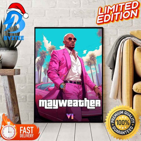 Floyd Mayweather As GTA VI Characters Decoration Poster