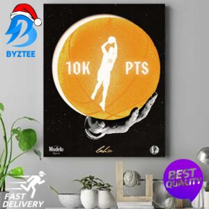 Hotter Than The Sun Luka Doncic Reached 10000 Career Points NBA Signature Canvas Poster