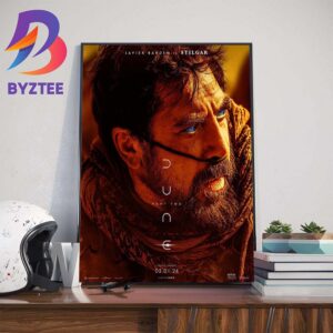Javier Bardem Is Stilgar In Dune Part Two 2024 Official Poster Wall Decor Poster Canvas