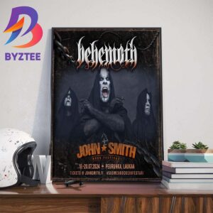 Legions Of Finland Behemoth Playing Live At The John Smith Rock Festival July 2024 Wall Decor Poster Canvas