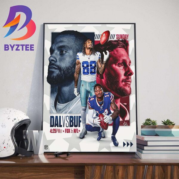 Major Playoff Implications In This One For Dallas Cowboys Vs Buffalo Bills In NFL Wall Decor Poster Canvas