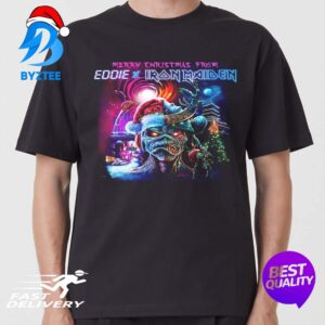 Merry Christmas 2023 From Eddie x Iron Maiden Unisex T-shirt