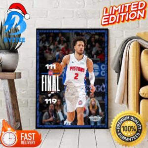 NBA Game Detroit Pistons Lose 111-119 Against Utah Jazz Official Poster