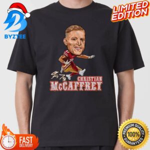 NFL San Francisco 49ers Big Head Christian McCaffrey Unisex T-shirt