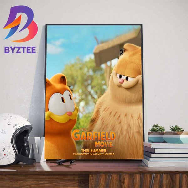 New Poster For The Garfield Movie Summer 2024 Exclusively In Movie Theaters Wall Decor Poster Canvas