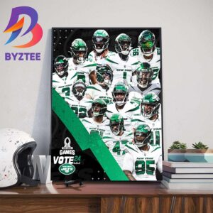 New York Jets To The 2024 Pro Bowl Games Vote Wall Decor Poster Canvas