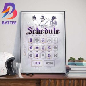 Northwestern Womens Lacrosse Schedule The 2024 Lake Show Wall Decor Poster Canvas