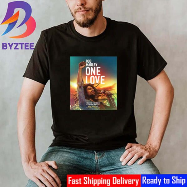 Official Poster For Bob Marley One Love Discover The Legend Behind The Message Classic T-Shirt