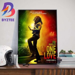 Official Poster For Bob Marley One Love First He Changed Music Then He Changed The World Wall Decor Poster Canvas
