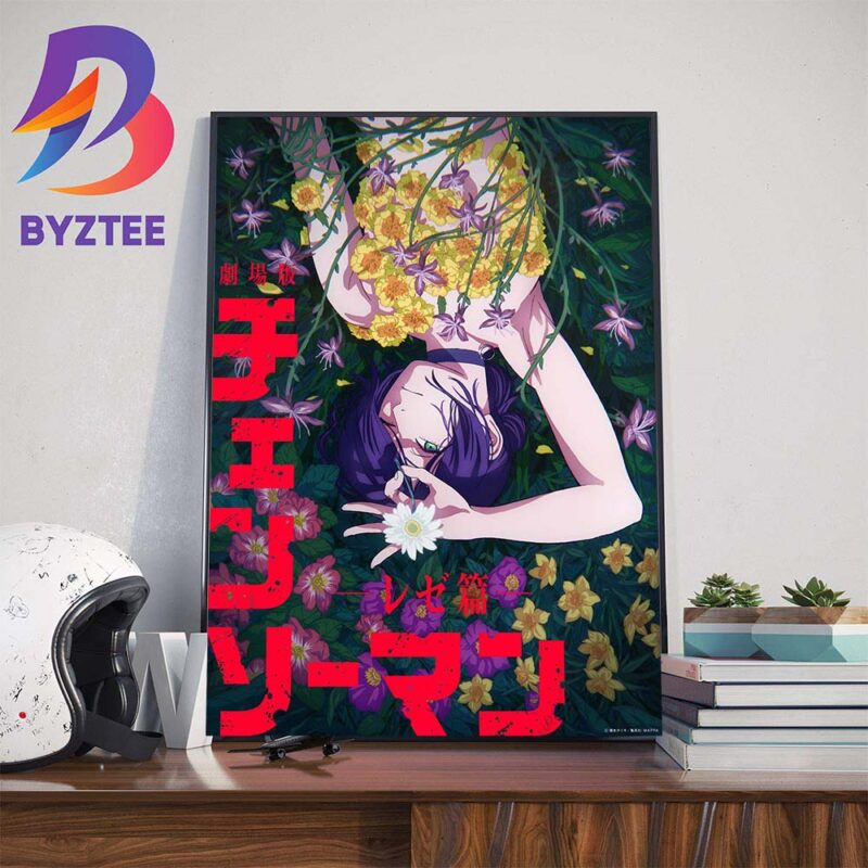 Official Poster For Chainsaw Man The Movie Reze Arc Wall Decor Poster Canvas Byztee
