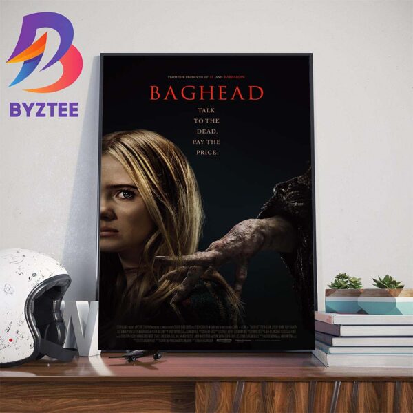 Official Poster For The Horror Movie Baghead Talk To The Dead Pay The Price Wall Decor Poster Canvas