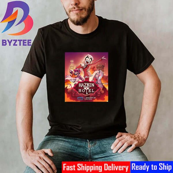 Official Poster Hazbin Hotel Releasing January 19 on Prime Video Classic T-Shirt