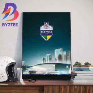 Official Poster In 2024 The NFL Will Play Its First-Ever Game In Sao Paulo Brazil Wall Decor Poster Canvas