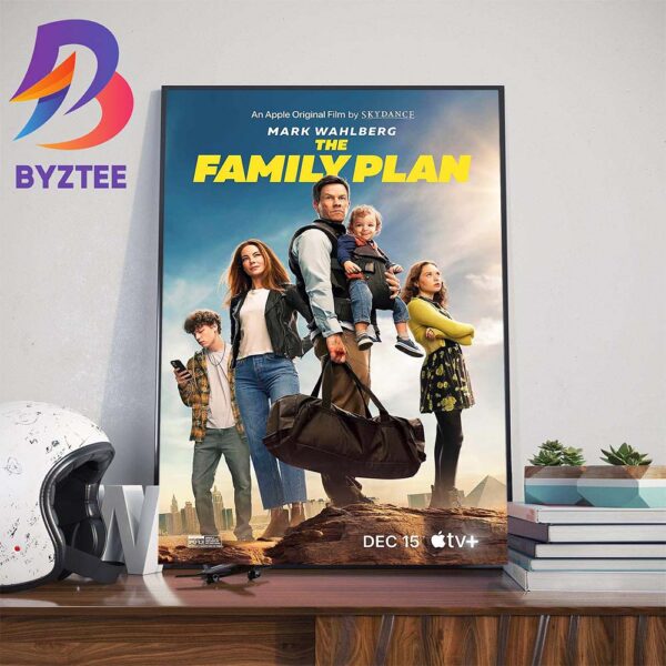 Official Poster The Family Plan Movie 2023 Wall Decor Poster Canvas