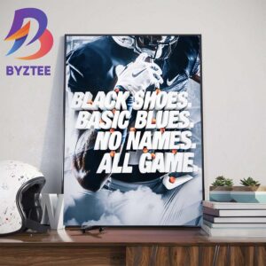 Penn State Football Black Shoes Basic Blues No Names All Game For The 2023 Chick-fil-A Peach Bowl Game Wall Decor Poster Canvas