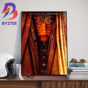 Rebecca Ferguson Is Lady Jessica In Dune Part Two 2024 Official Poster Wall Decor Poster Canvas
