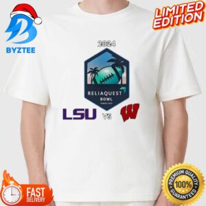Reliaquest Bowl Wisconsin Vs LSU On 1 January 2024 Tampa FL College Bowl T-Shirt