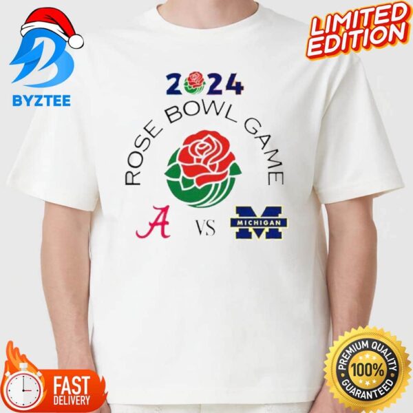 Rose Bowl Game Alabama Vs Michigan On 1 January 2024 At Rose Bowl Stadium Pasadena CA College Bowl T-Shirt