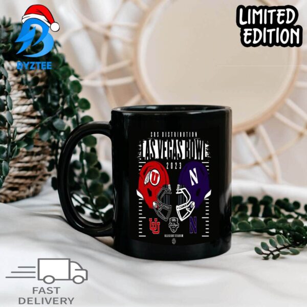 SRS Distribution Las Vegas Bowl 2023 Game Utah Vs Northwestern At Allegiant Stadium Custom Mug