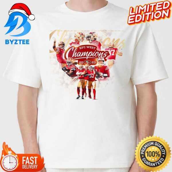 San Francisco 49ers Is The NFC West Champions 2023 Best In The West NFL Unisex T-shirt