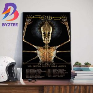 TOOL effing TOOL 2024 European And UK Headline Shows With Special Guests Night Verses Wall Decor Poster Canvas