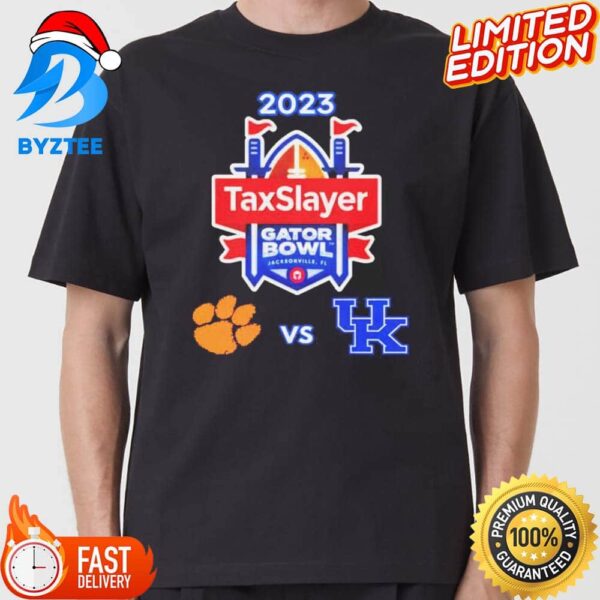 Taxslayer Gator Bowl Clemson Vs Kentucky On 29 December 2023 At Everbank Stadium Jacksonville FL College Bowl T-Shirt