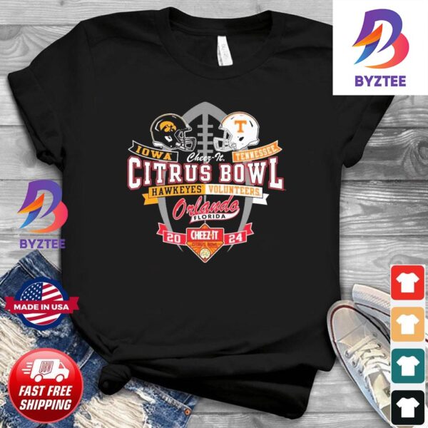 Tennessee Vs Iowa Football 2023 Citrus Bowl Dueling Match-up Unisex T-Shirt