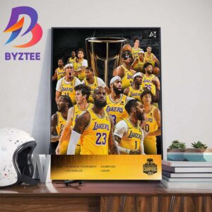 The First Ever NBA In-Season Tournament Champions Are The Los Angeles Lakers Wall Decor Poster Canvas