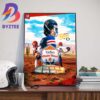 Texas Longhorns Football 2024 Schedule Allstate Red River Rivalry At The Cotton Bowl Wall Decor Poster Canvas