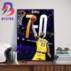 The Lakers Win The First Ever NBA In-Season Tournament Championship Champions Wall Decor Poster Canvas