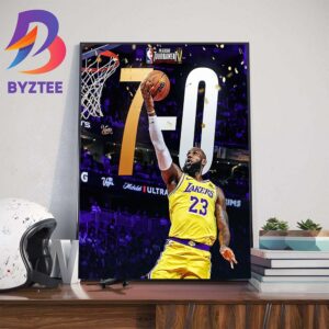 The Lakers With 7-0 Went Undefeated Throughout The Entire NBA In-Season Tournament Wall Decor Poster Canvas