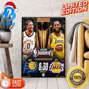 The NBA Championship Is Set Indiana Pacers Vs Los Angeles Lakers Decoration Poster