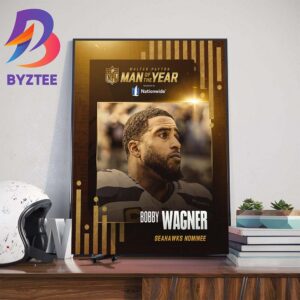 The Seattle Seahawks Player Bobby Wagner Is The 2023 NFL Walter Payton Man Of The Year Wall Decor Poster Canvas