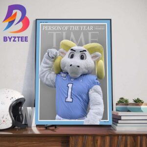 The UNC Tar Heels Mascot x Taylor Swift For Person Of The Year On Cover TIME Wall Decor Poster Canvas