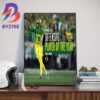 The University Of Oregon Athletics Player Bo Nix Is The 2023 PAC-12 Conference Offensive Player Of The Year Wall Decor Poster Canvas
