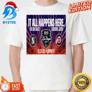 UTAH Vs Northwestern At Allegiant Stadium On December 23rd 2023 For SRS Distribution Las Vegas Bowl T-shirt