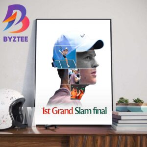 2024 Australian Open 1st Grand Slam Final Is Jannik Sinner Art Decor Poster Canvas