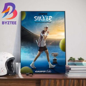 2024 Australian Open Champions Is Jannik Sinner For Mens Singles Art Decor Poster Canvas