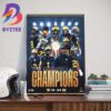 2023-24 National Champions Are Michigan Wolverines Football Art Decor Poster Canvas