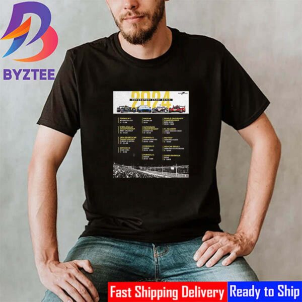 2024 Motorsport The Start Dates Vintage T-Shirt