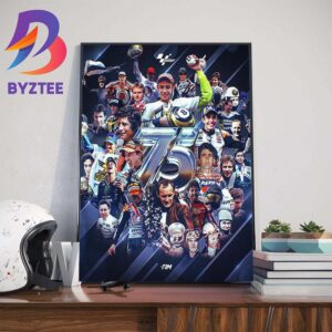 2024 Season Awaits As Moto GP Celebrates 75 Years of Racing Official Poster Art Decor Poster Canvas
