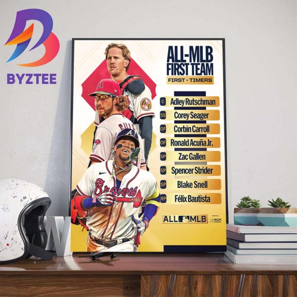 All-MLB First Team First-Timers Art Decorations Poster Canvas