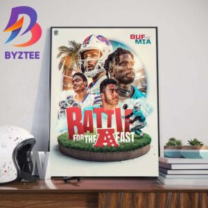 Battle For The AFC East Buffalo Bills Vs Miami Dolphins Art Decorations Poster Canvas