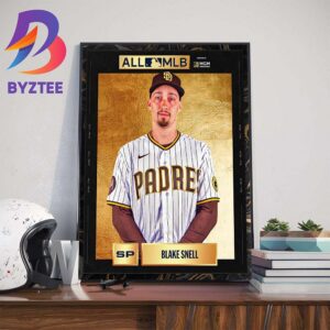 Blake Snell Winning 2023 All-MLB First Team Art Decorations Poster Canvas