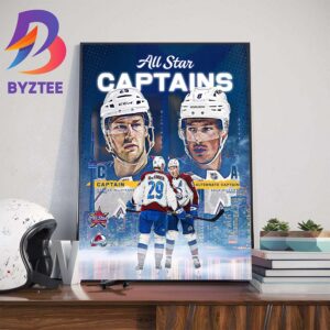 Captain Nathan MacKinnon And Alternate Captain Cale Makar Of Colorado Avalanche Are All Star Captains Art Decor Poster Canvas