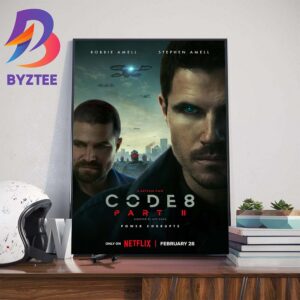 Code 8 Part II Official Poster With Starring Robbie Amell And Stephen Amell Art Decor Poster Canvas