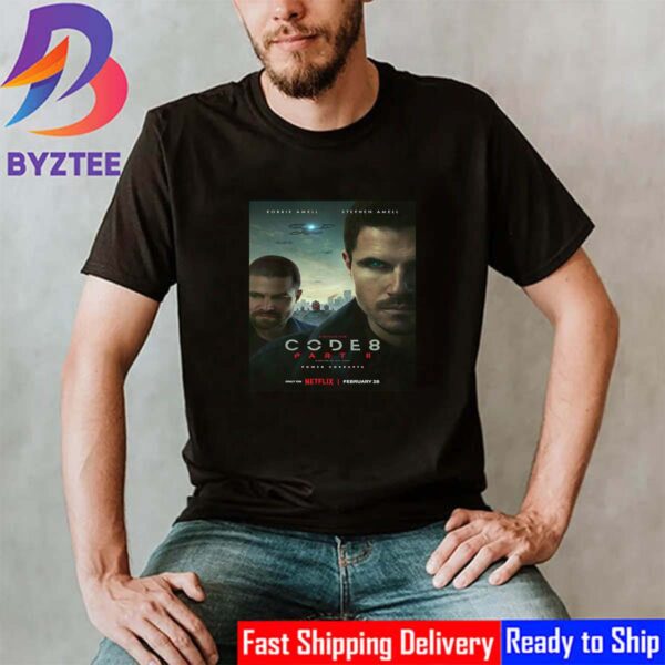 Code 8 Part II Official Poster With Starring Robbie Amell And Stephen Amell Vintage T-Shirt