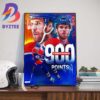 Congrats Captain Sasha Barkov 416 Assists Is The Most Assists In Florida Panthers NHL Team History Art Decorations Poster Canvas