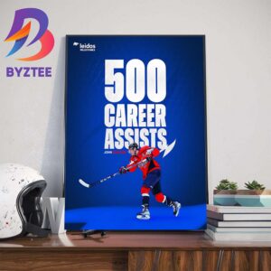 Congrats John Carlson 500 Career Assists In NHL With Washington Capitals Art Decorations Poster Canvas